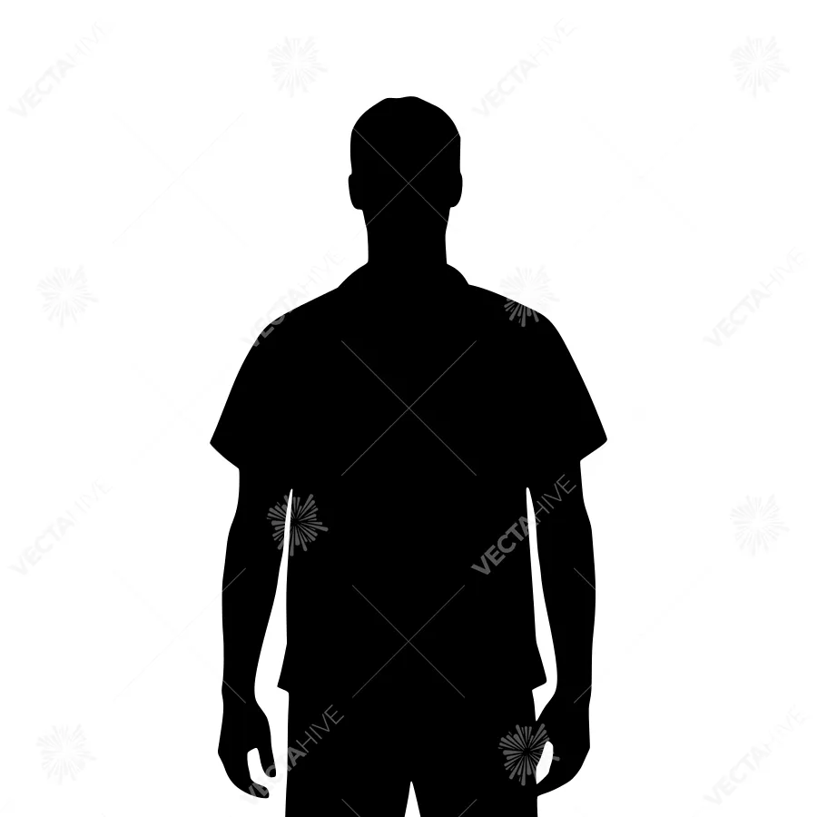 Silhouette Man - Minimalist Vector Graphic