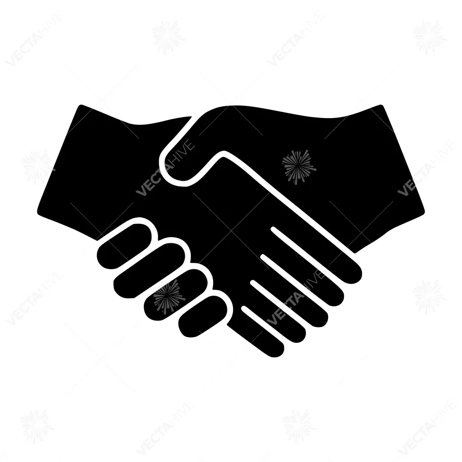 Handshake Agreement Icon - Vector Illustration