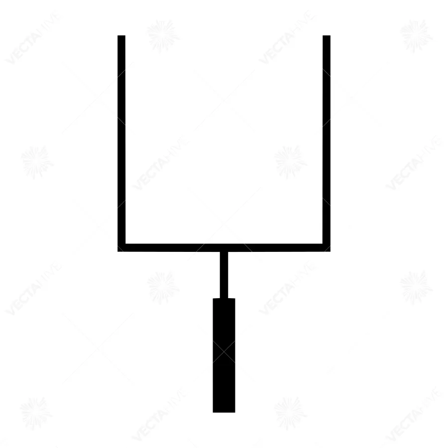 American Football Goalpost Icon - Vector Illustration