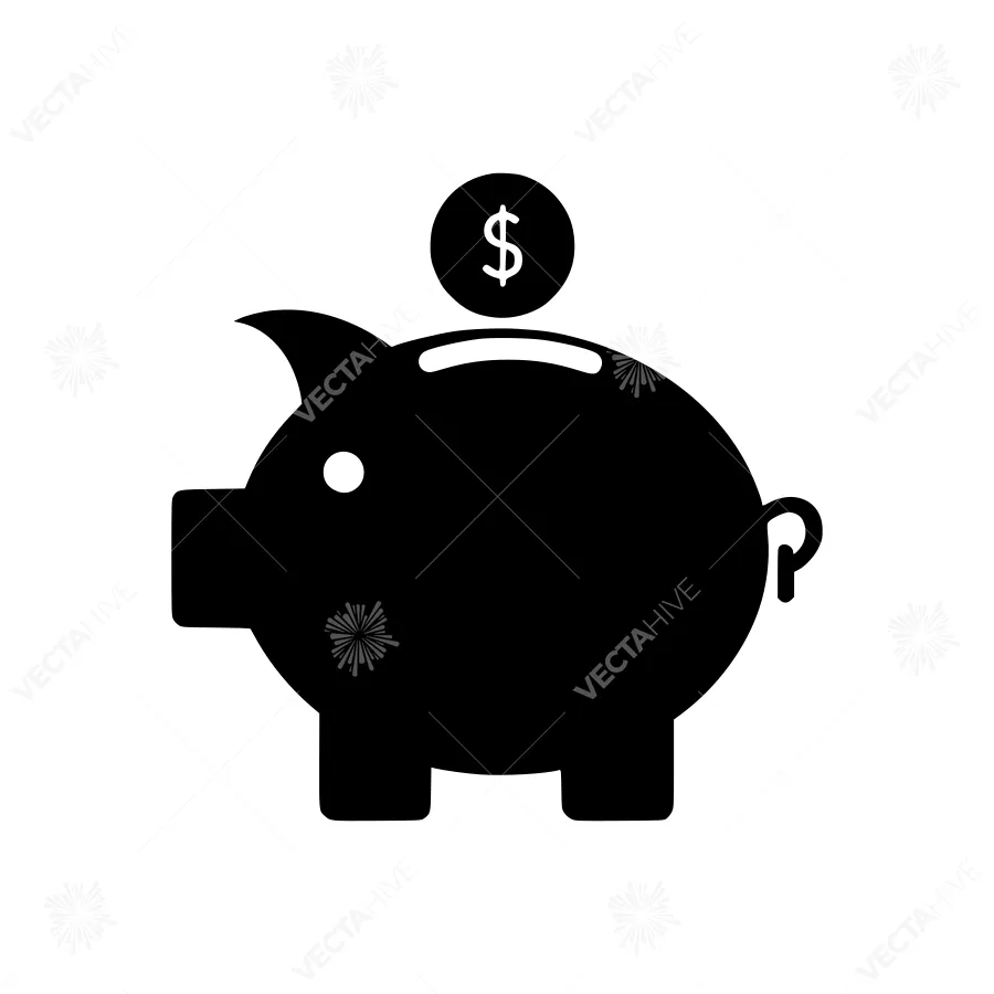 Piggy Bank Icon - Savings & Finance Vector