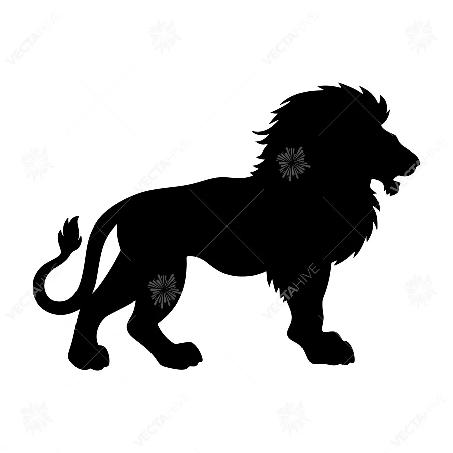 Lion Silhouette Vector Illustration