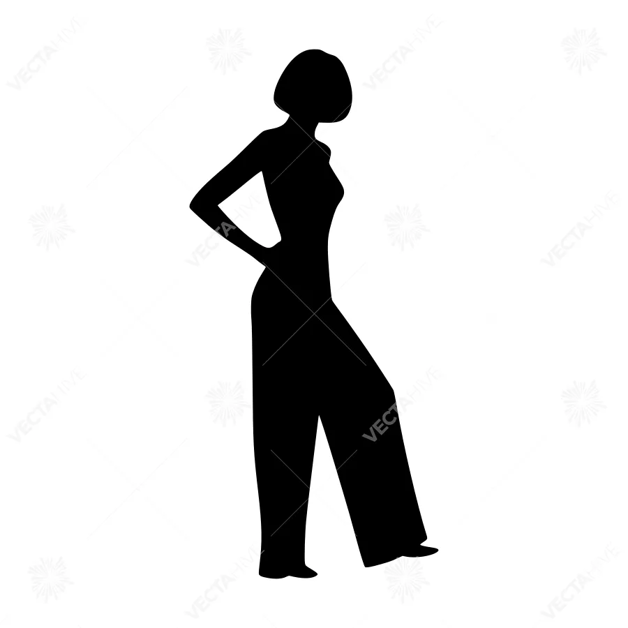 Silhouette Woman - Fashion Illustration