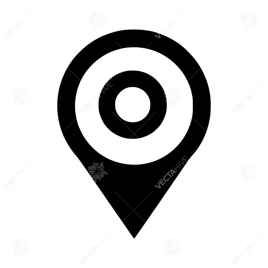 Location Pin Icon - Minimalist Vector