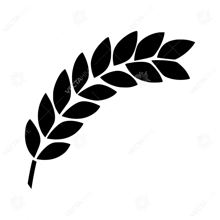Wheat Sprout Icon - Minimalist Vector Illustration