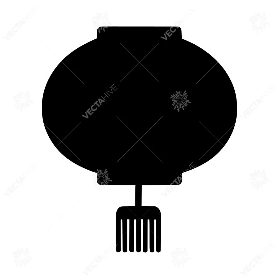Chinese Lantern Icon - Vector Illustration