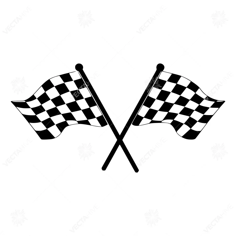 Checkered Flags - Racing Vector Illustration