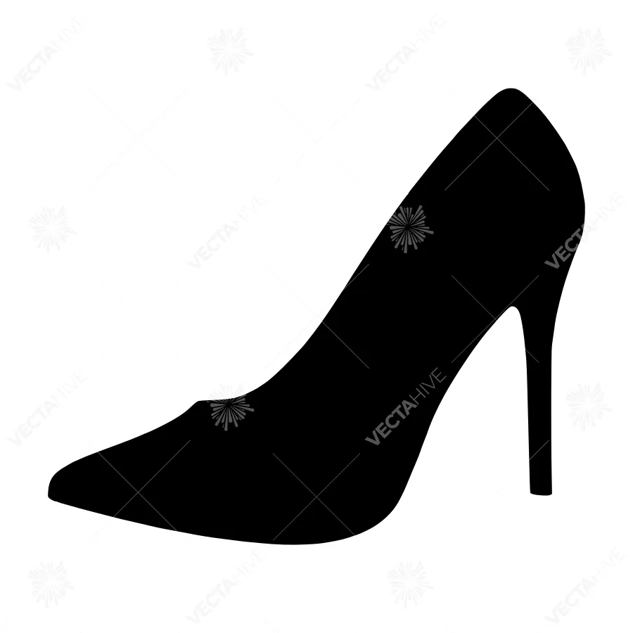 Black High Heel Shoe Silhouette