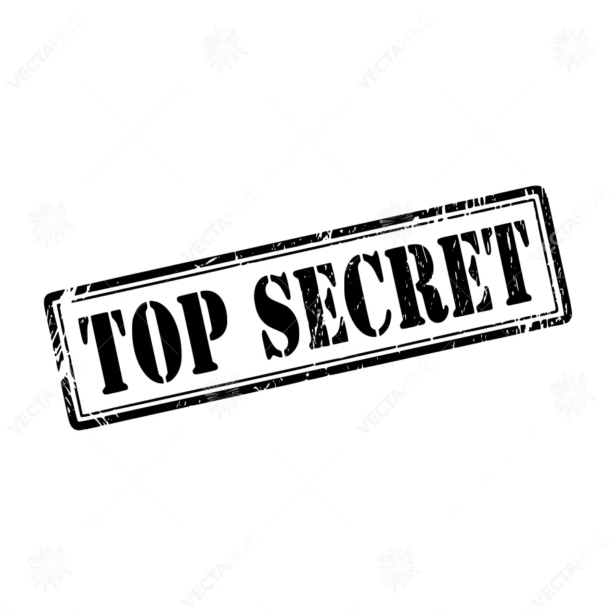 Top Secret Stamp - Grunge Texture