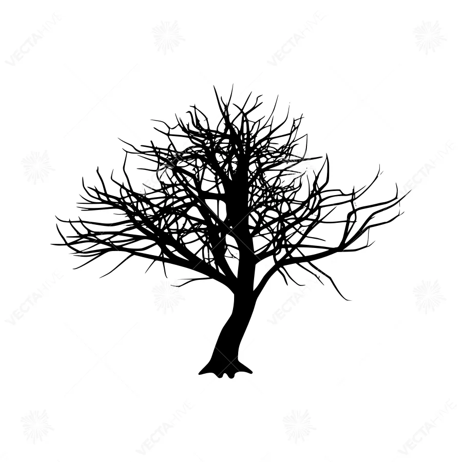Silhouette Tree Branch Graphic