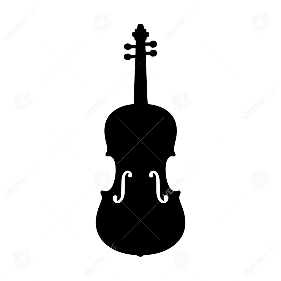 Silhouette Violin Music Instrument Vector