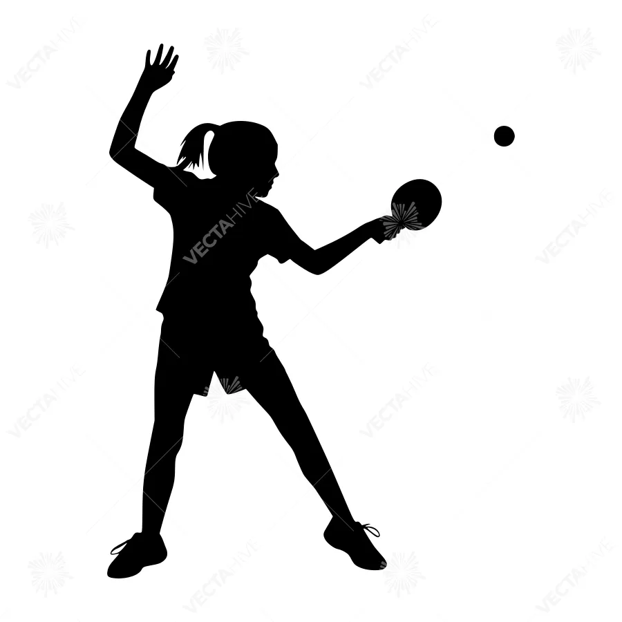 Silhouette Tennis Player - Dynamic Action Shot