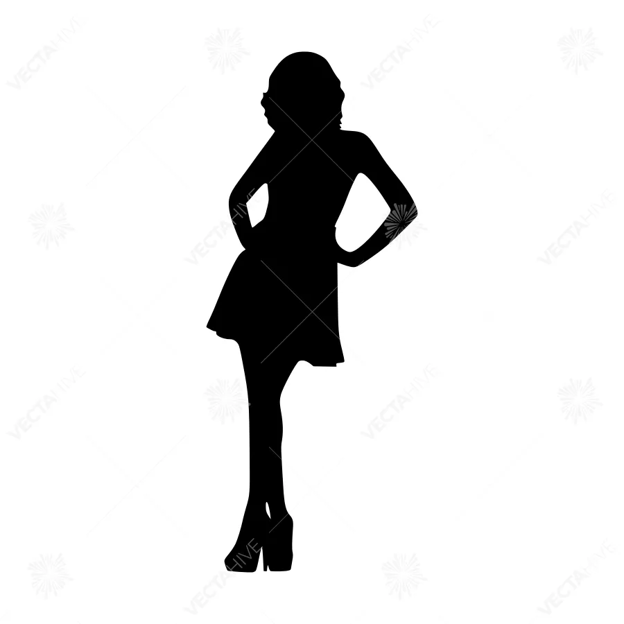 Silhouette Woman Fashion Model Pose