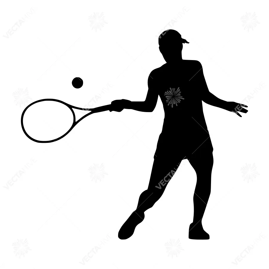 Tennis Silhouette Vector Icon