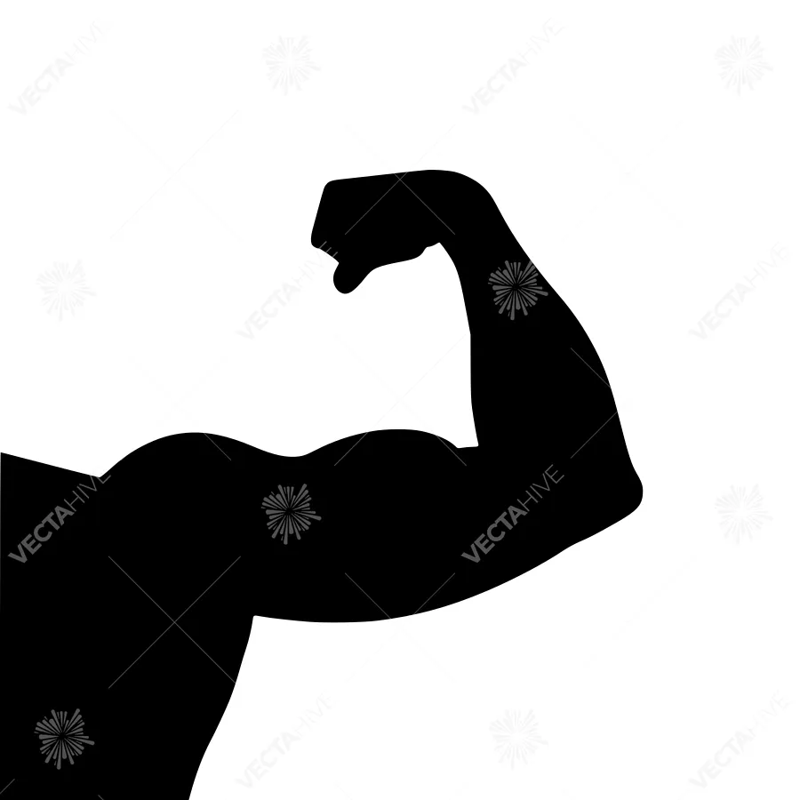 Strong Arm Silhouette - Fitness Icon