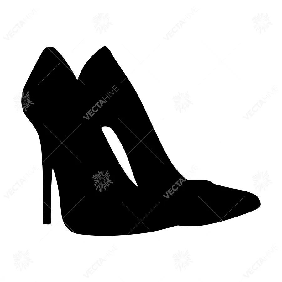 Black High Heel Shoe Silhouette