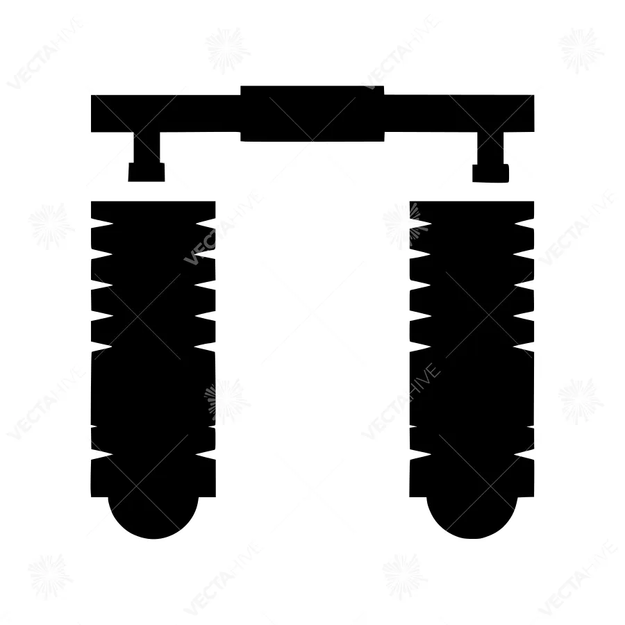 Suspension System Icon - Vector Illustration