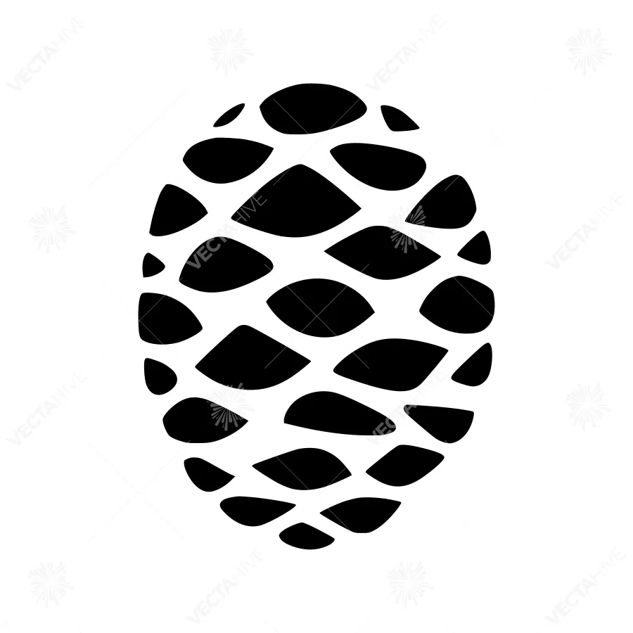 Abstract Fingerprint Icon - Black on White