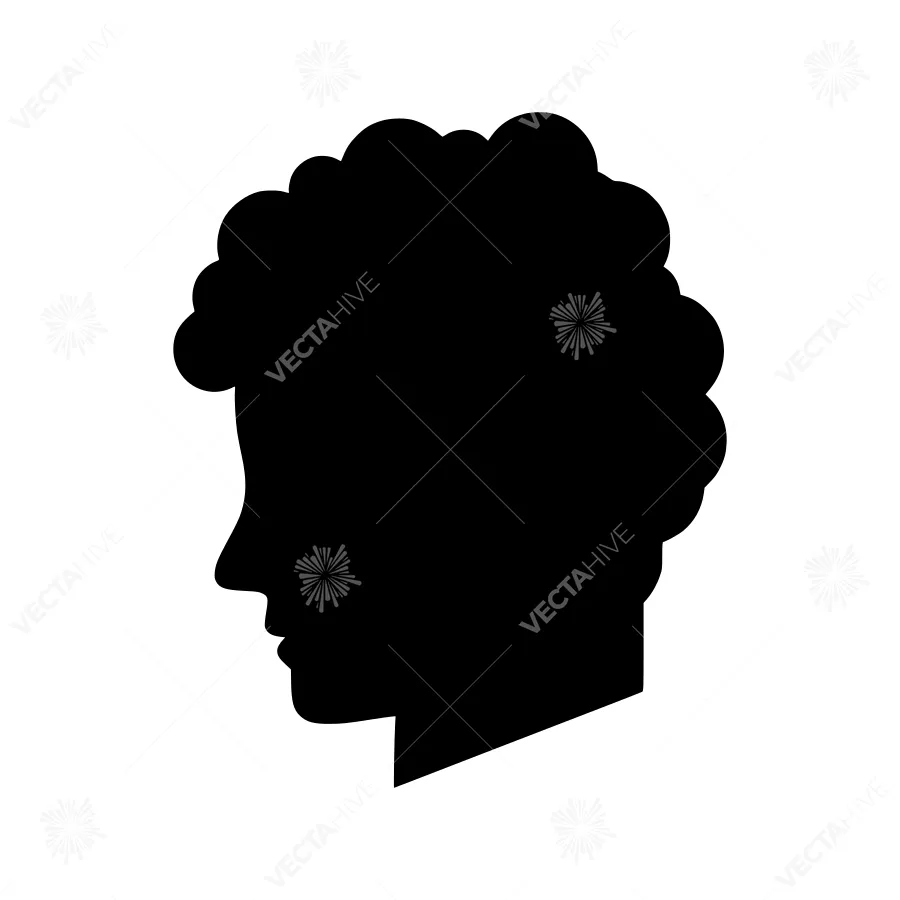 Silhouette Head Profile - Minimalist Portrait