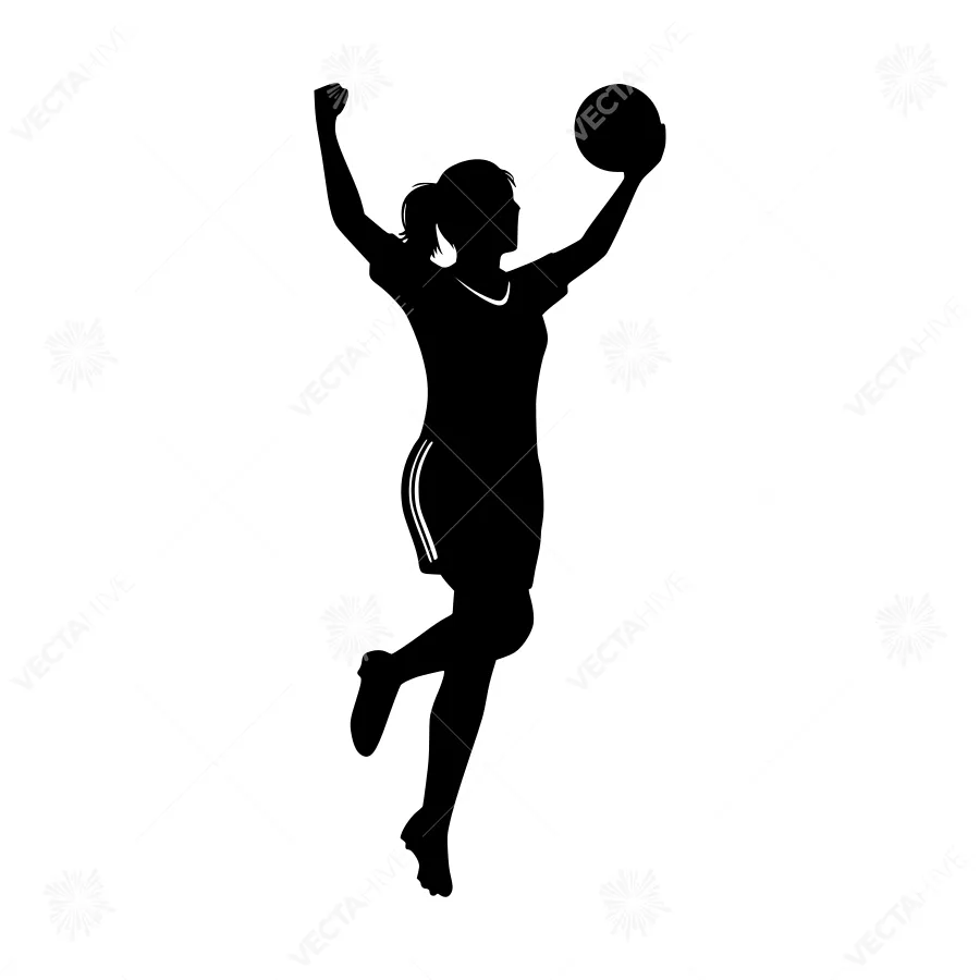 Silhouette Basketball Player Celebration