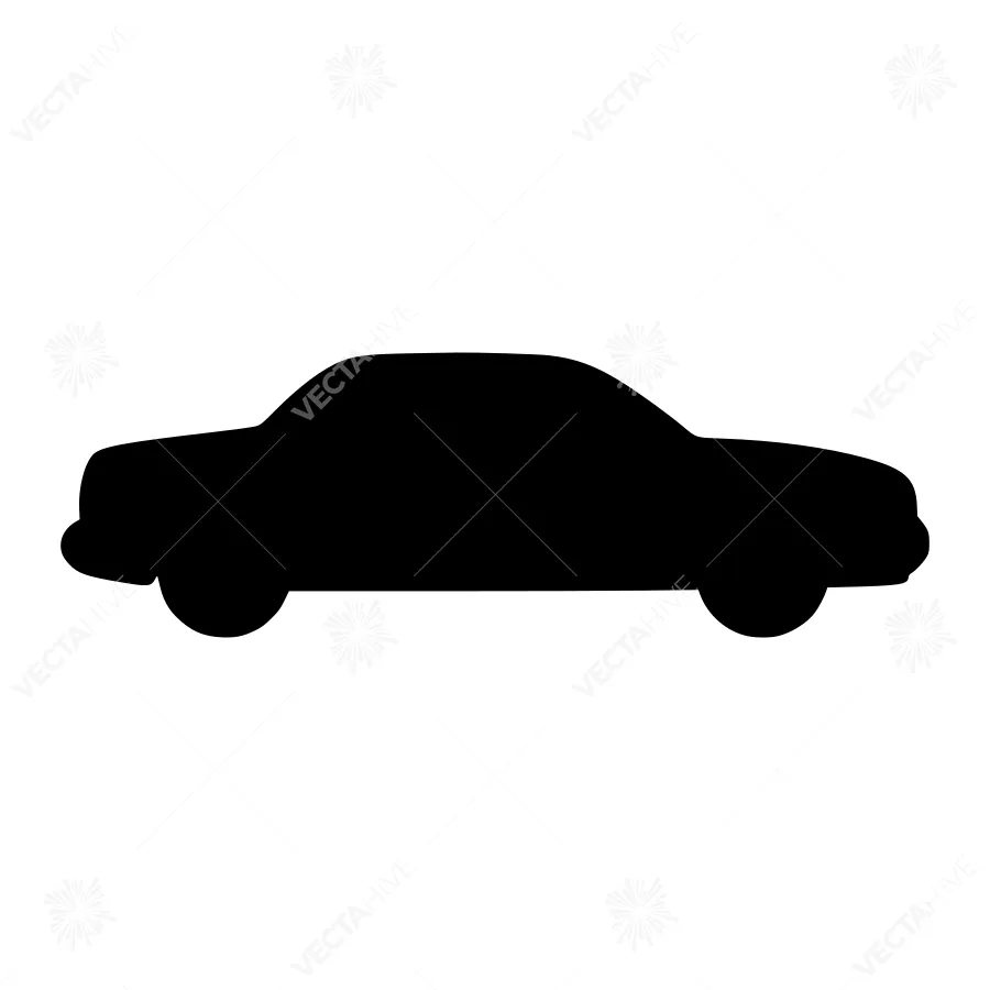 Black Car Silhouette Icon
