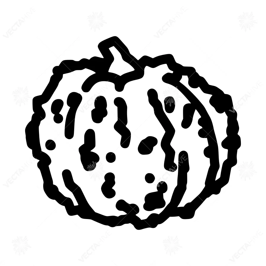 Black & White Spotted Fruit Icon