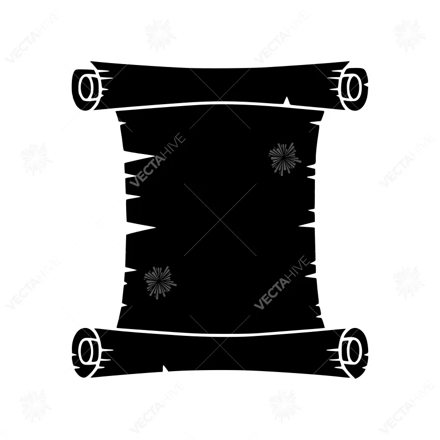 Vintage Scroll Banner - Text Placeholder