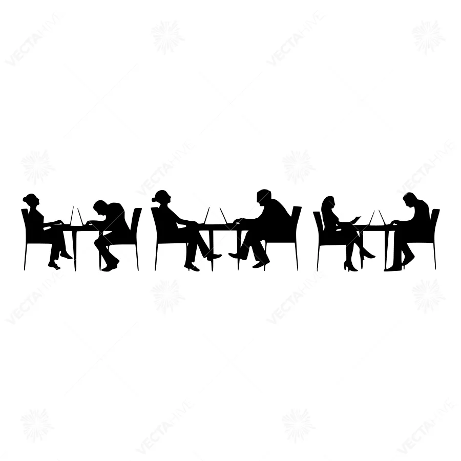 Silhouette Business Meeting - Office Chairs