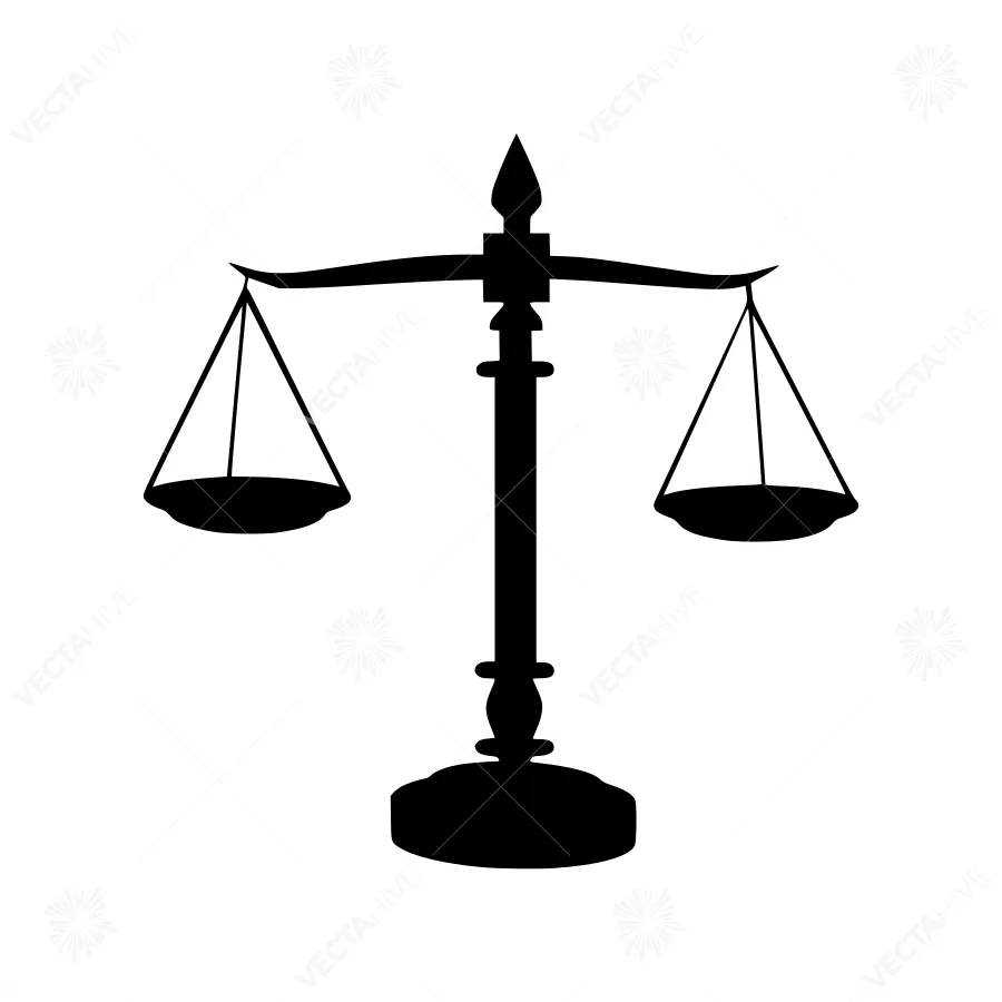 Scales of Justice Silhouette