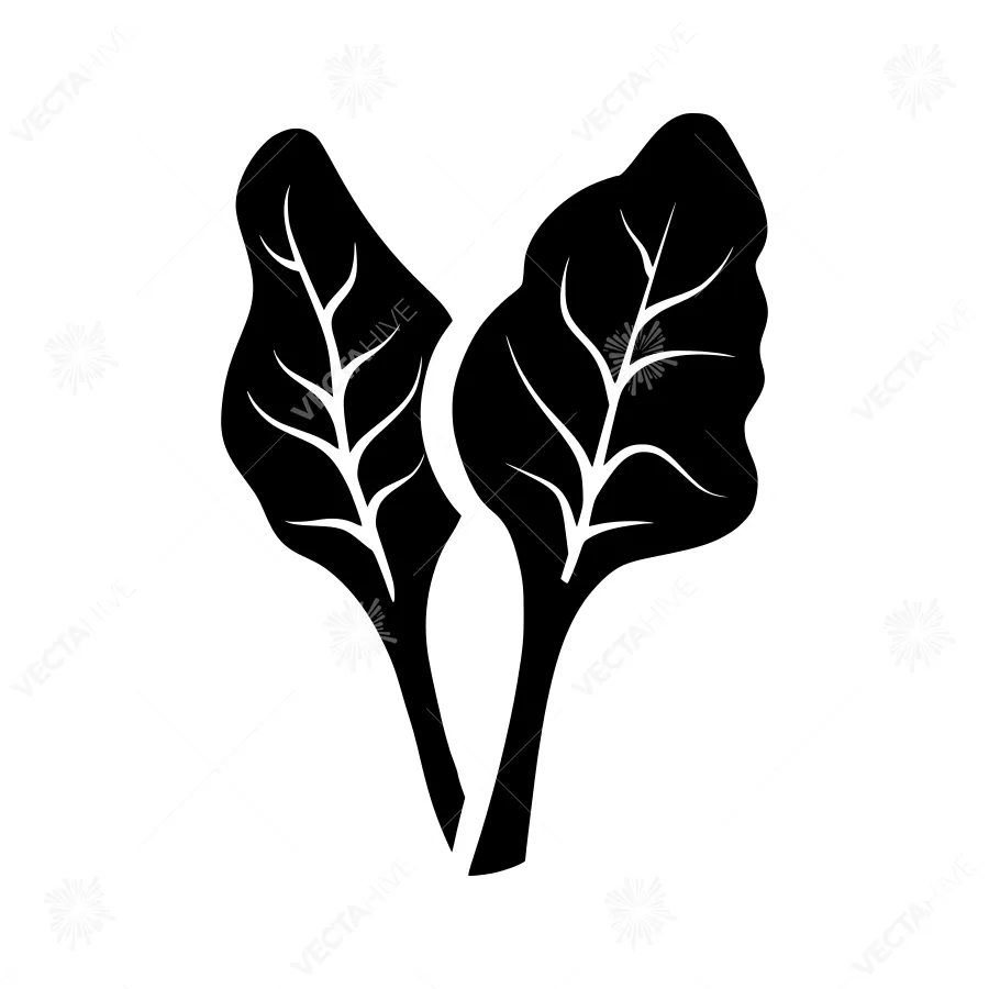 Leaf Silhouette Icon - Minimalist Design