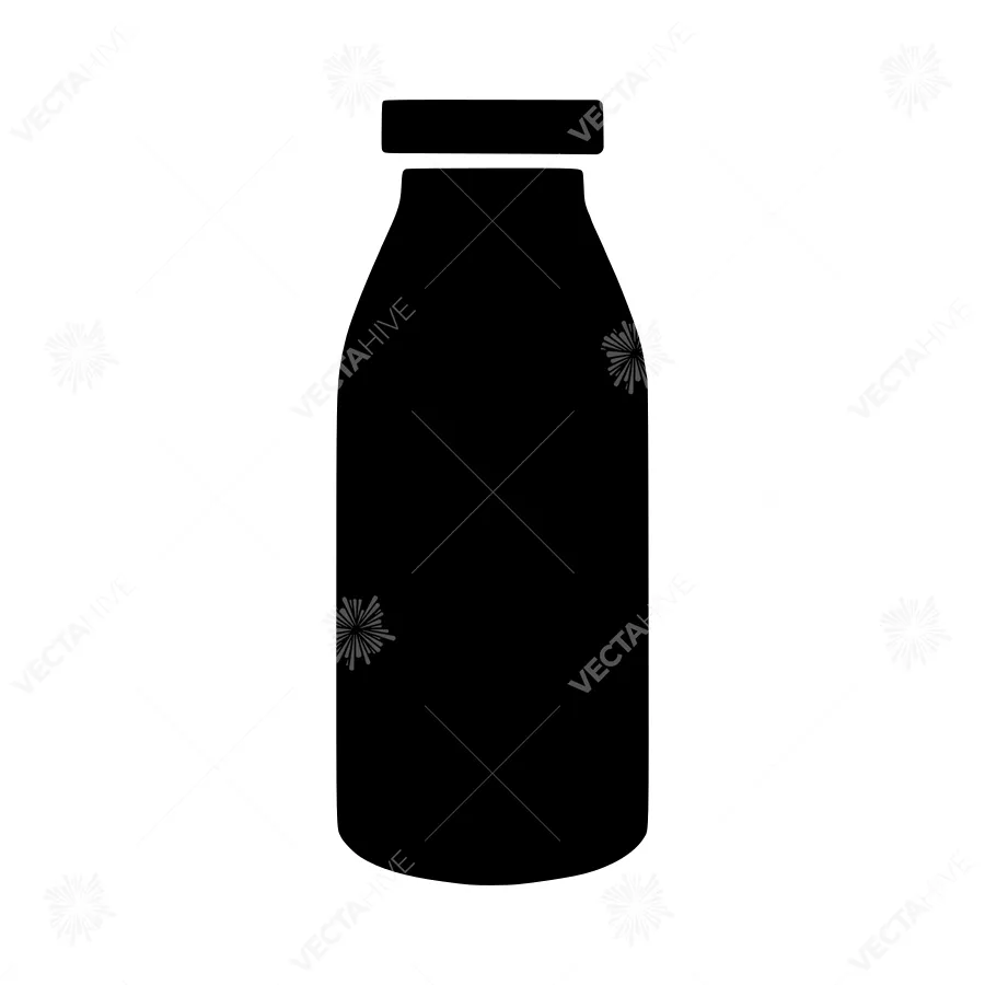 Milk Bottle Silhouette Icon