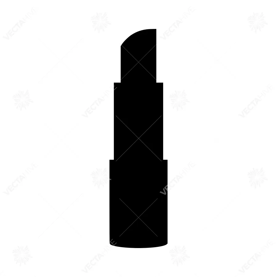 Black Lipstick Icon - Minimalist Beauty Symbol