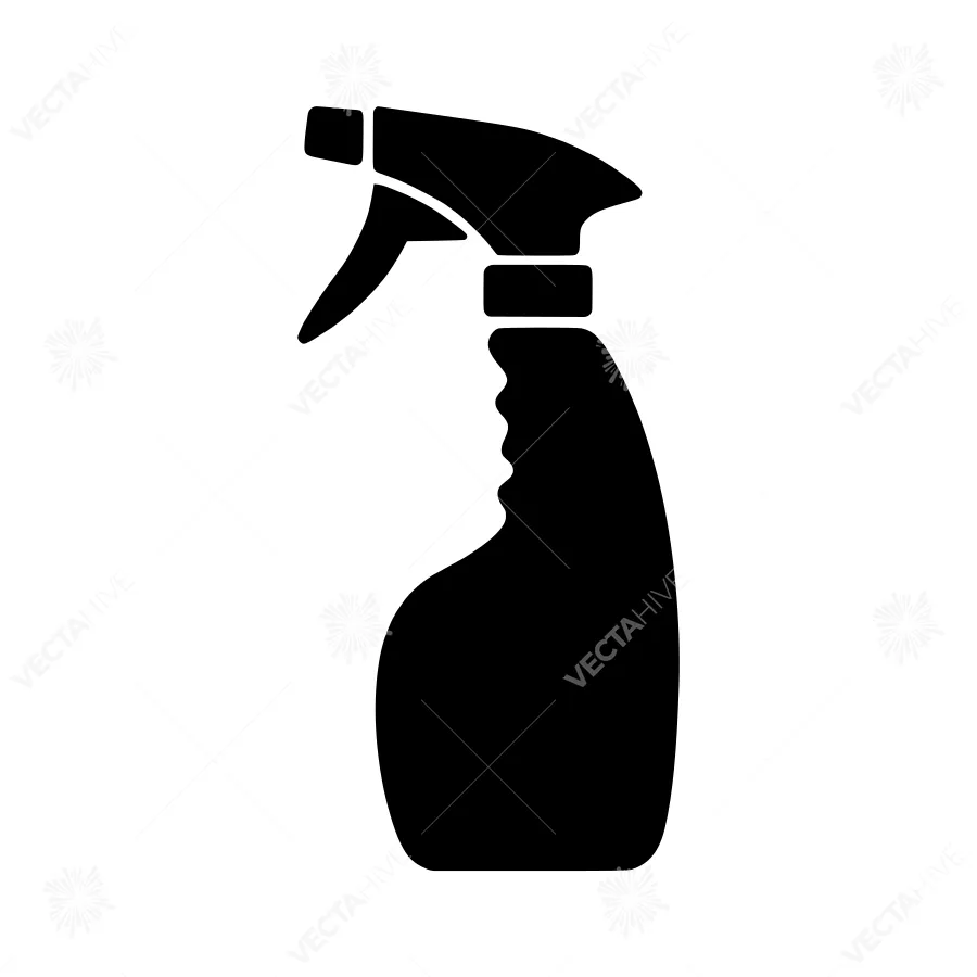 Spray Bottle Icon - Simple Silhouette