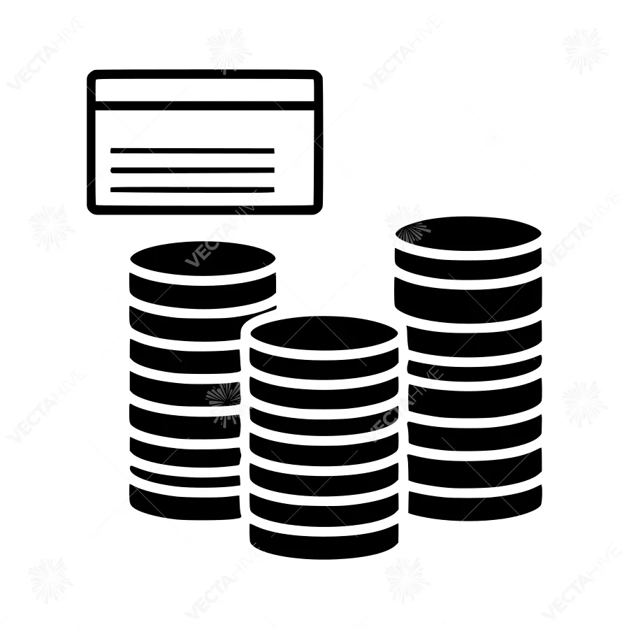 Money Stack Icon - Financial Growth Vector