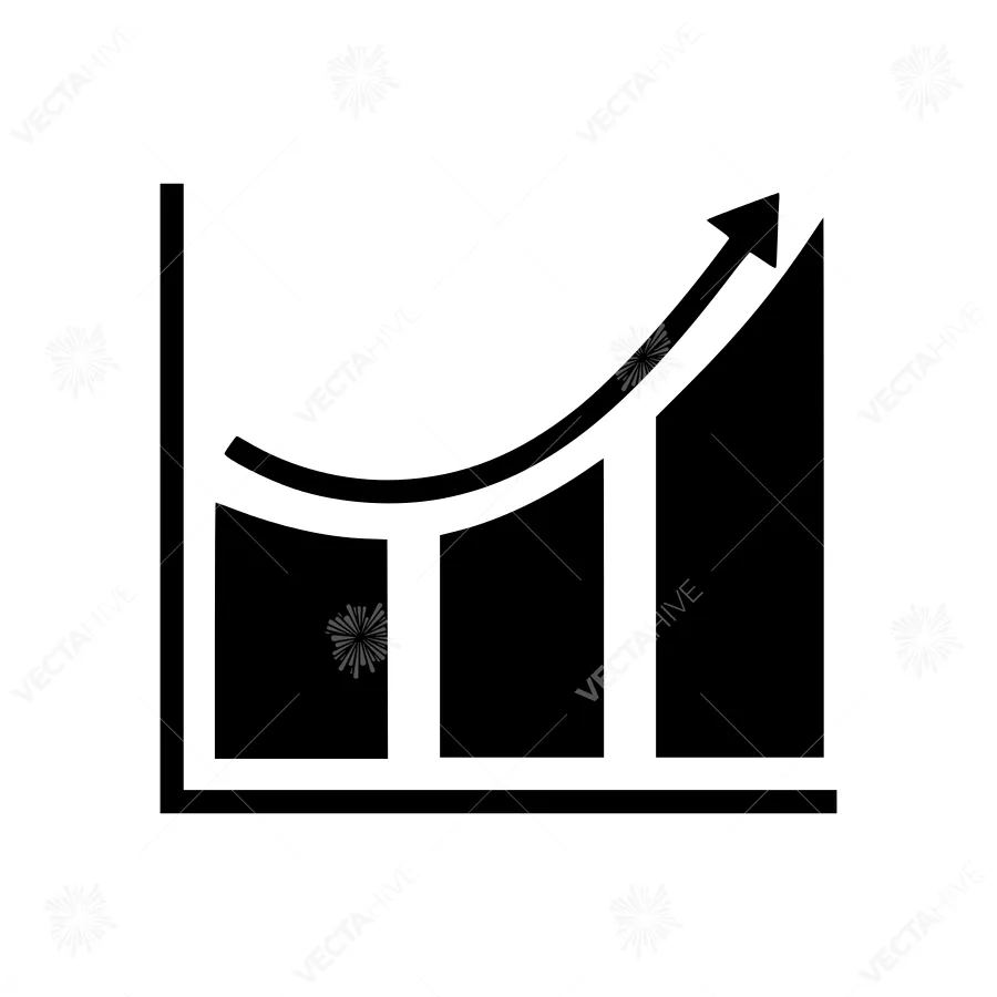 Growth Chart Icon - Business Illustration