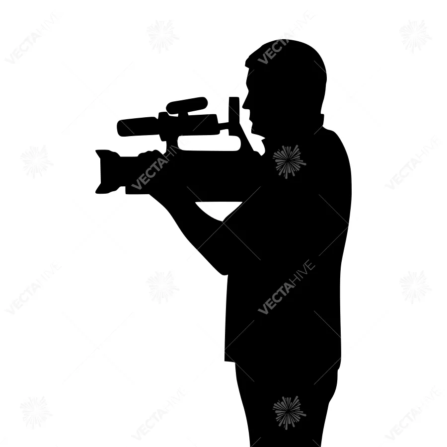 Silhouette Photographer Shooting Video