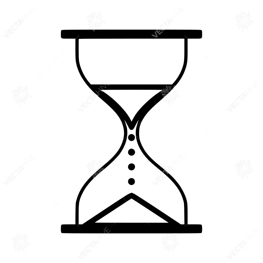 Hourglass Icon - Time Concept Vector