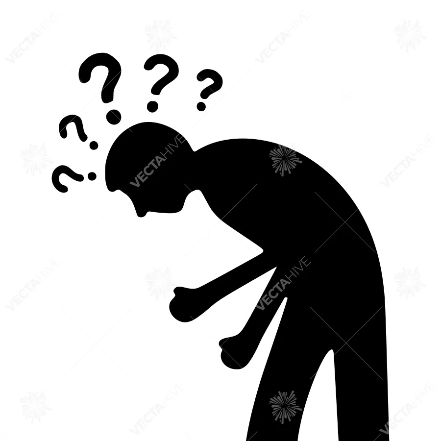 Silhouette Person - Headache Icon