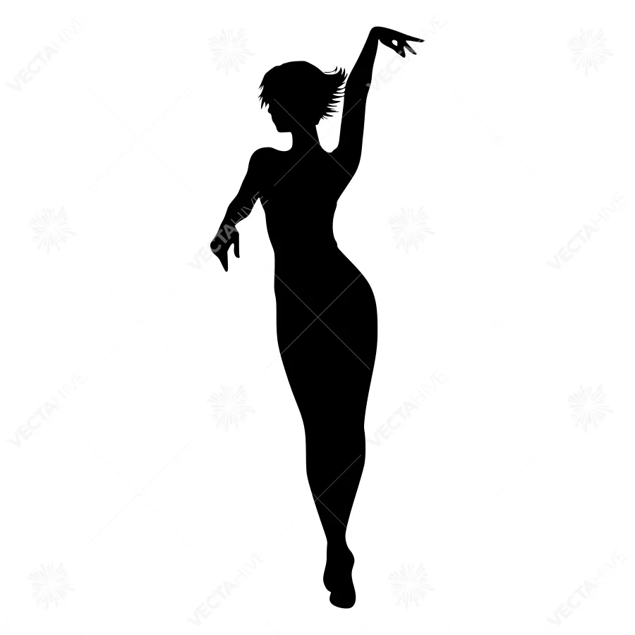 Silhouette Dancer - Elegant Dance Pose