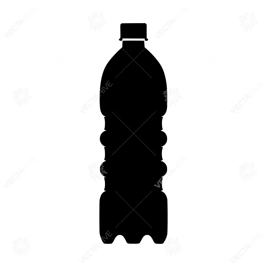 Plastic Water Bottle Silhouette