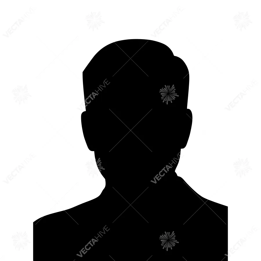 Silhouette Man Head Profile - Vector Graphic