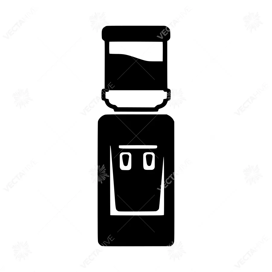 Bottle Icon - Simple Black Silhouette