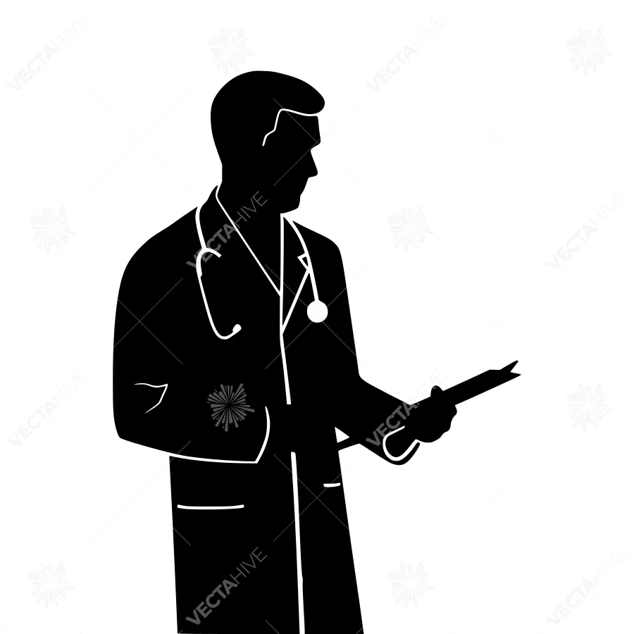 Silhouette Doctor Medical Professional