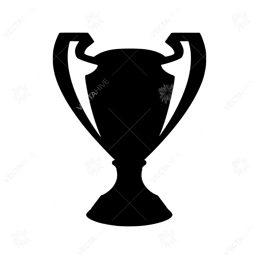 Black Trophy Icon Silhouette