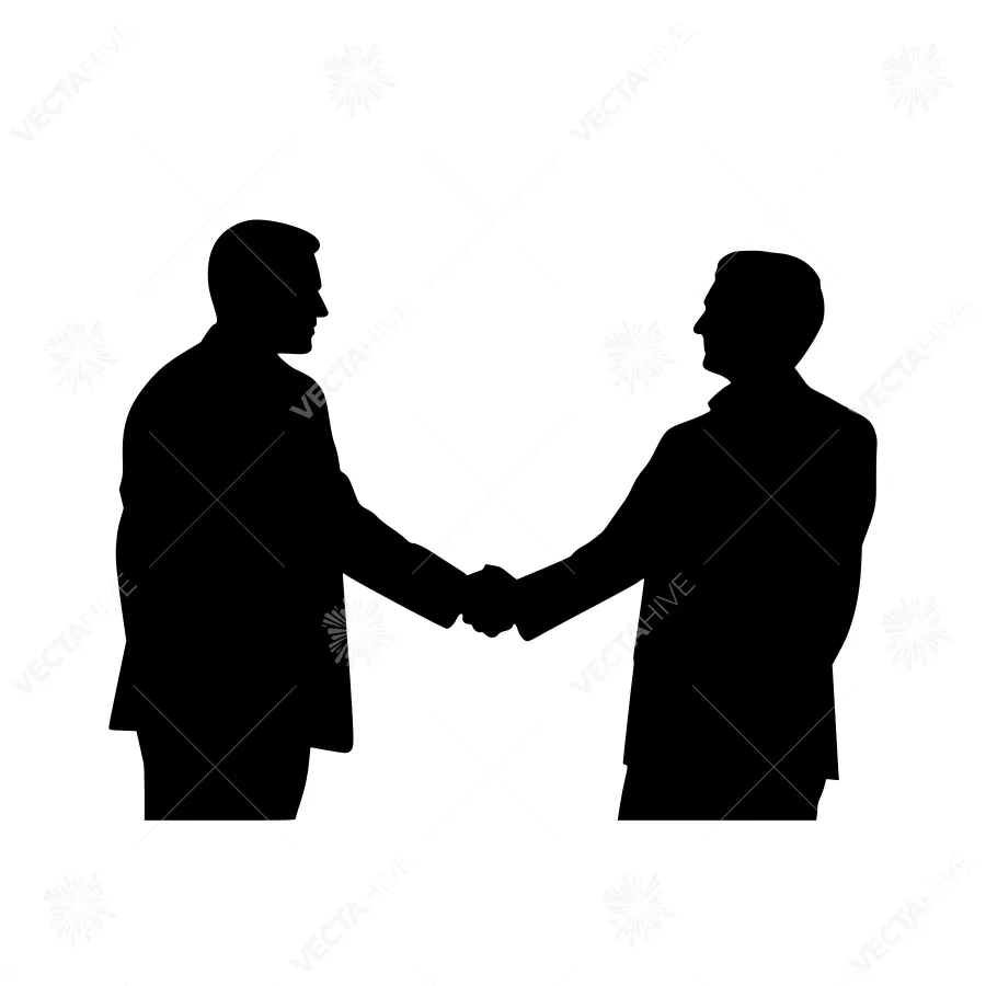 Silhouette Business Handshake Agreement