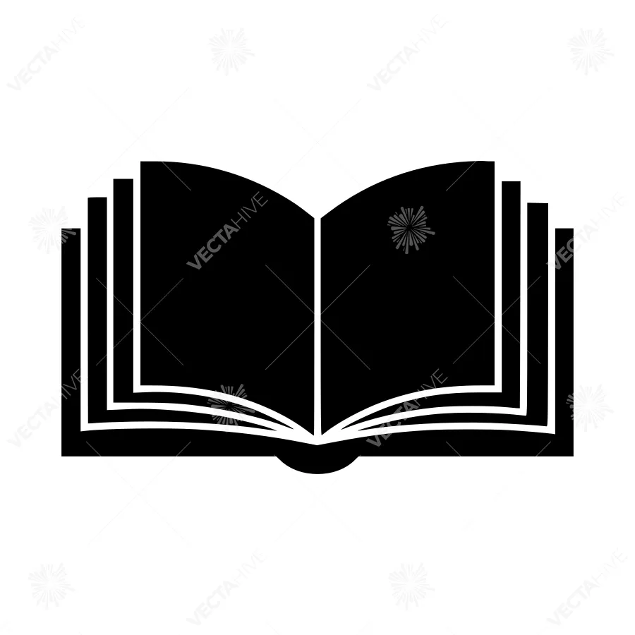 Open Book Icon - Vector Illustration