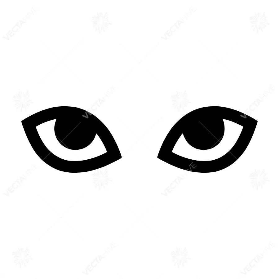 Black Eye Icon - Minimalist Design