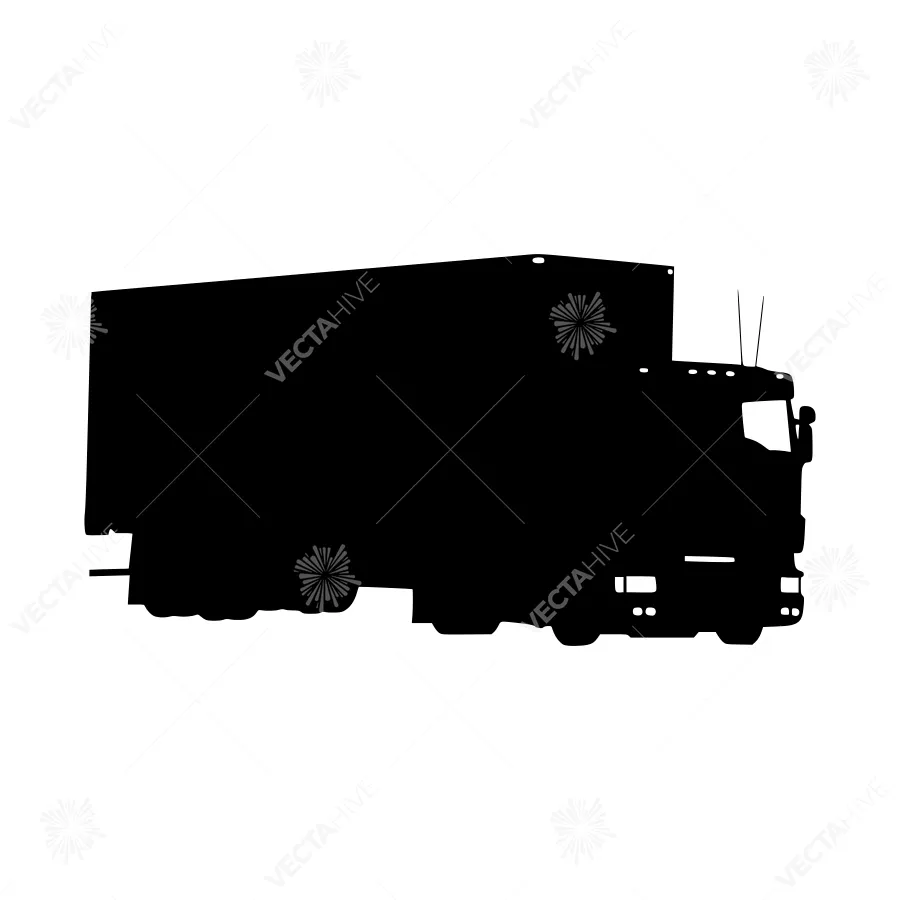 Truck Silhouette Vector Illustration