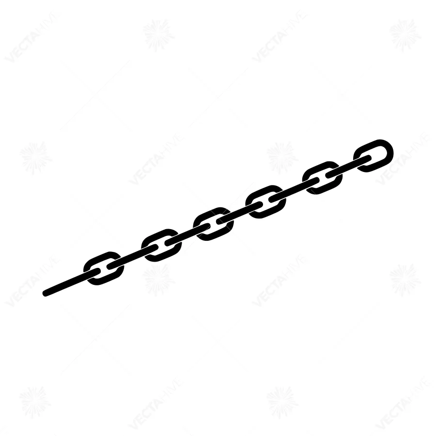 Chain Link Icon - Vector Illustration