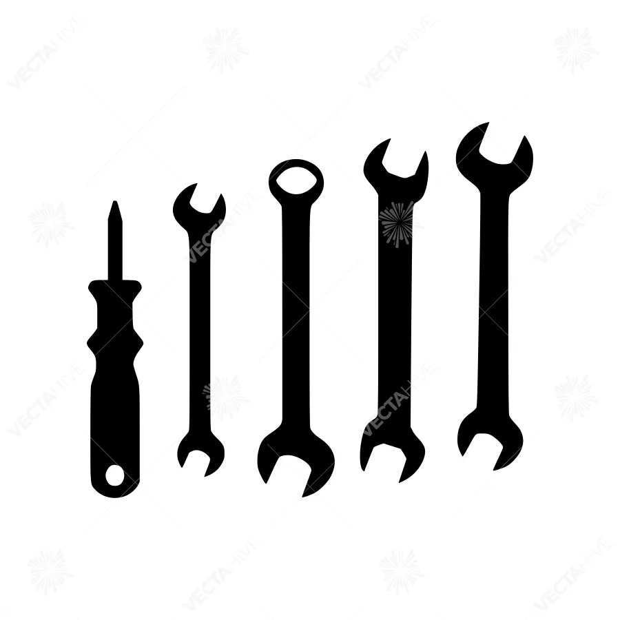 Black Tool Icons - Workshop Set