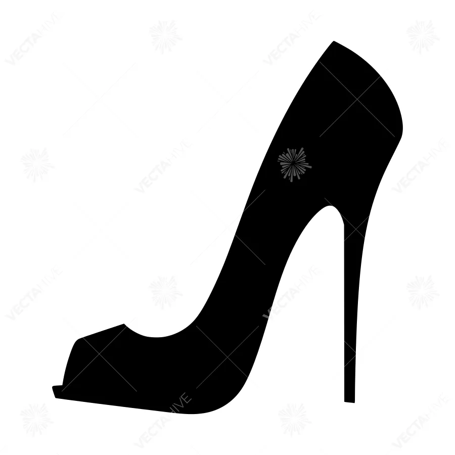 Black High Heel Shoe Silhouette